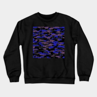 Camo Pattern - Blue Salmon Crewneck Sweatshirt